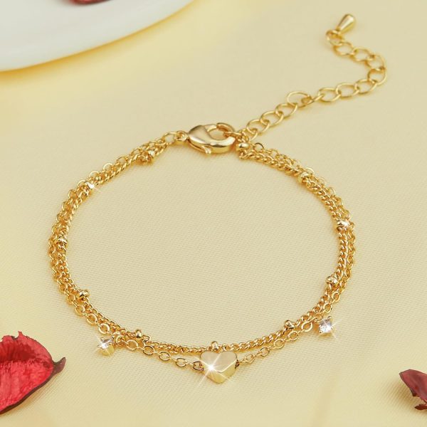 Gold Bracelets for Women, Dainty Gold Jewelry Gifts for Women, 14k Gold Bracelets for Women Non Tarnish, Trendy Gold Bracelet Waterproof, Gold Accessories for women - Image 2