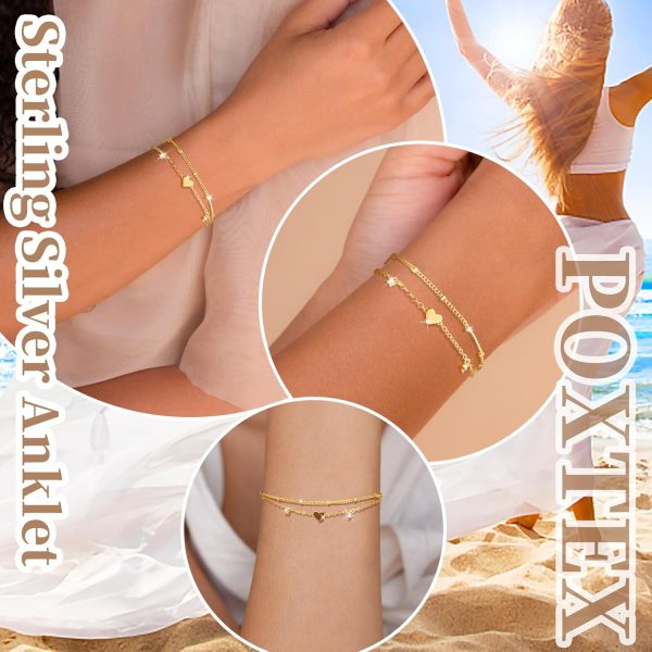 Gold Bracelets for Women, Dainty Gold Jewelry Gifts for Women, 14k Gold Bracelets for Women Non Tarnish, Trendy Gold Bracelet Waterproof, Gold Accessories for women - Image 4