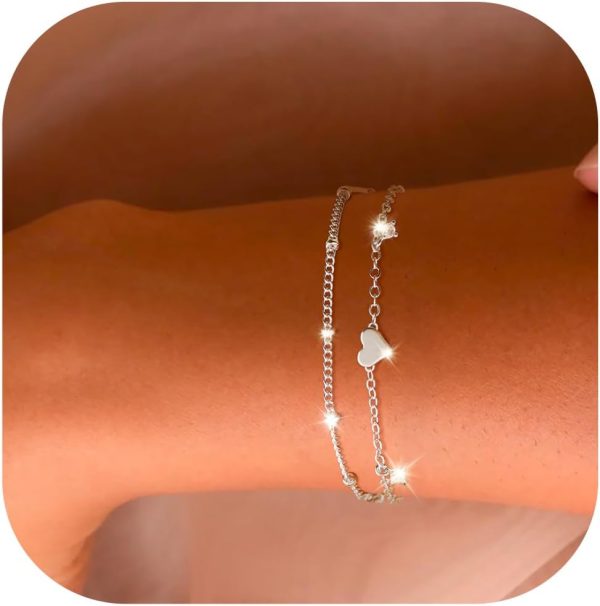 Gold Bracelets for Women, Dainty Gold Jewelry Gifts for Women, 14k Gold Bracelets for Women Non Tarnish, Trendy Gold Bracelet Waterproof, Gold Accessories for women - Image 24