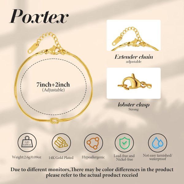 Gold Bracelets for Women, Dainty Gold Jewelry Gifts for Women, 14k Gold Bracelets for Women Non Tarnish, Trendy Gold Bracelet Waterproof, Gold Accessories for women - Image 38