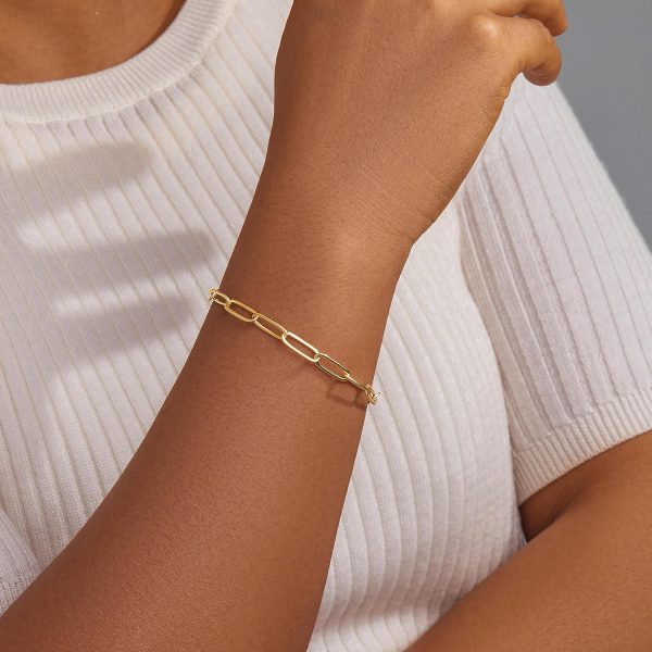 Gold Bracelets for Women, Dainty Gold Jewelry Gifts for Women, 14k Gold Bracelets for Women Non Tarnish, Trendy Gold Bracelet Waterproof, Gold Accessories for women - Image 43
