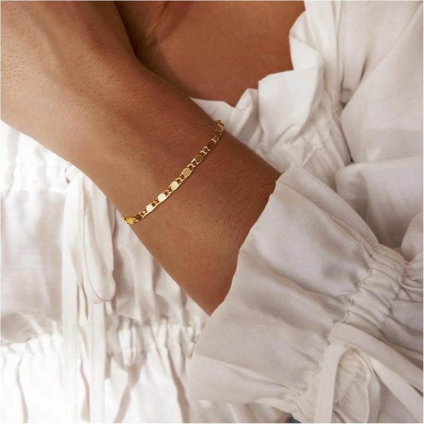 Gold Bracelets for Women, Dainty Gold Jewelry Gifts for Women, 14k Gold Bracelets for Women Non Tarnish, Trendy Gold Bracelet Waterproof, Gold Accessories for women - Image 51