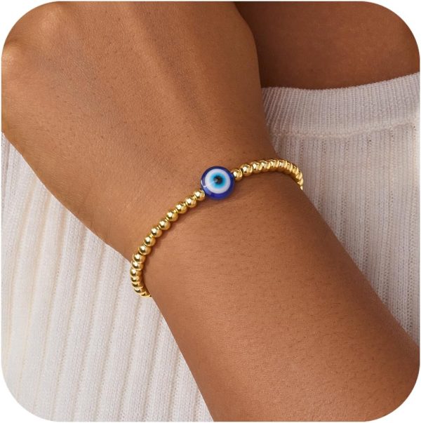 Gold Bracelets for Women, Dainty Gold Jewelry Gifts for Women, 14k Gold Bracelets for Women Non Tarnish, Trendy Gold Bracelet Waterproof, Gold Accessories for women - Image 56
