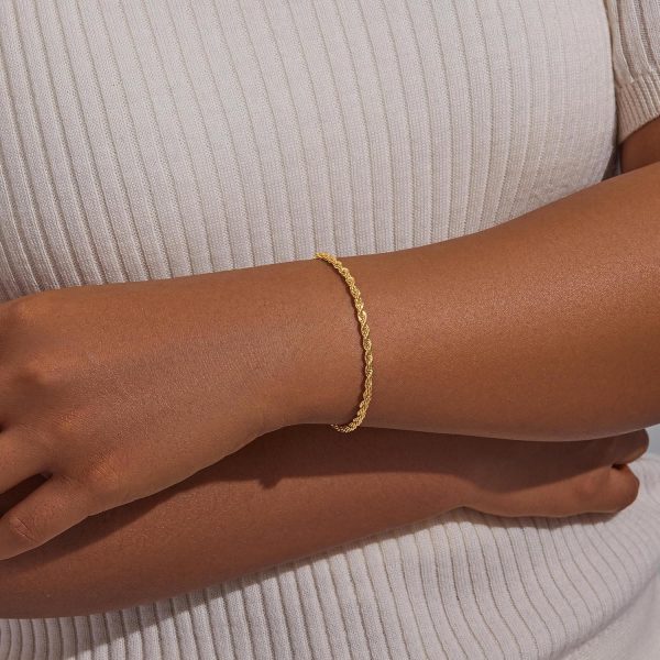 Gold Bracelets for Women, Dainty Gold Jewelry Gifts for Women, 14k Gold Bracelets for Women Non Tarnish, Trendy Gold Bracelet Waterproof, Gold Accessories for women - Image 63