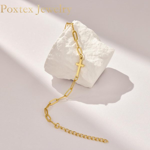 Gold Bracelets for Women, Dainty Gold Jewelry Gifts for Women, 14k Gold Bracelets for Women Non Tarnish, Trendy Gold Bracelet Waterproof, Gold Accessories for women - Image 80