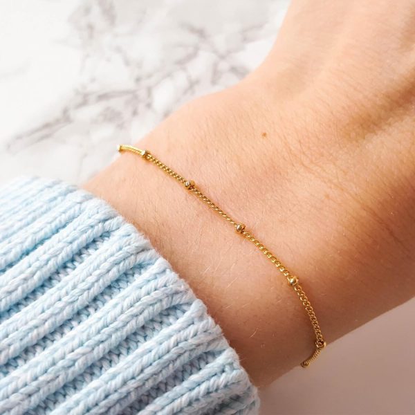 Gold Bracelets for Women, Dainty Gold Jewelry Gifts for Women, 14k Gold Bracelets for Women Non Tarnish, Trendy Gold Bracelet Waterproof, Gold Accessories for women - Image 82