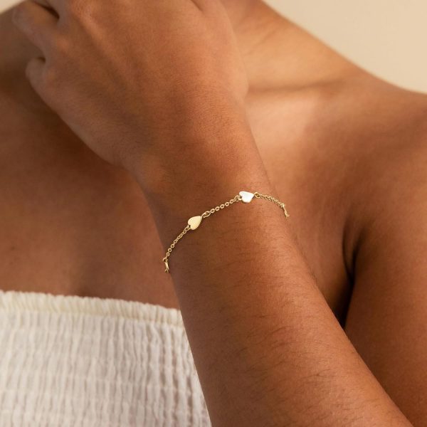 Gold Bracelets for Women, Dainty Gold Jewelry Gifts for Women, 14k Gold Bracelets for Women Non Tarnish, Trendy Gold Bracelet Waterproof, Gold Accessories for women - Image 90