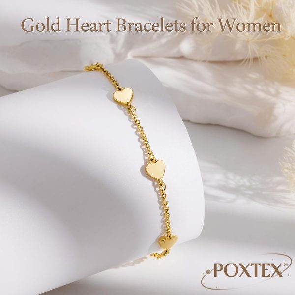Gold Bracelets for Women, Dainty Gold Jewelry Gifts for Women, 14k Gold Bracelets for Women Non Tarnish, Trendy Gold Bracelet Waterproof, Gold Accessories for women - Image 92