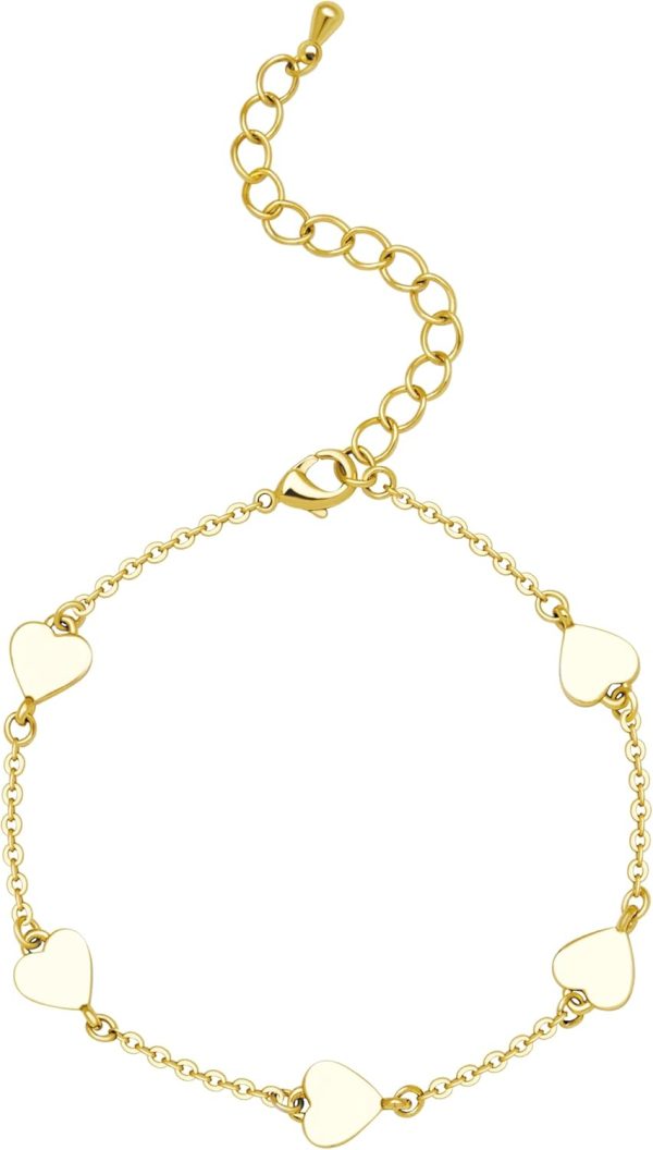 Gold Bracelets for Women, Dainty Gold Jewelry Gifts for Women, 14k Gold Bracelets for Women Non Tarnish, Trendy Gold Bracelet Waterproof, Gold Accessories for women - Image 93