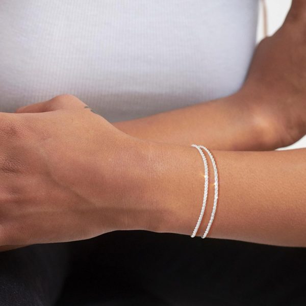 Gold Bracelets for Women, Dainty Gold Jewelry Gifts for Women, 14k Gold Bracelets for Women Non Tarnish, Trendy Gold Bracelet Waterproof, Gold Accessories for women - Image 99