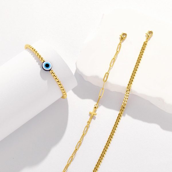 Gold Bracelets for Women,Dainty Bracelets Set for Women Trendy, Gold Bracelets Stack With Beaded, Cuban, Paperclip, Heart, Snake, Rope, Pearl, Cross, Hand Chain, Silver Jewelry Gifts for Women Christmas - Image 22