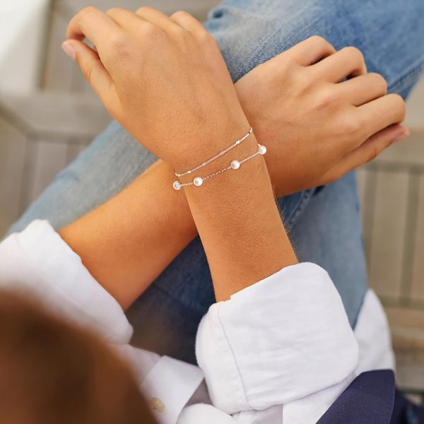 Gold Bracelets for Women,Dainty Bracelets Set for Women Trendy, Gold Bracelets Stack With Beaded, Cuban, Paperclip, Heart, Snake, Rope, Pearl, Cross, Hand Chain, Silver Jewelry Gifts for Women Christmas - Image 35