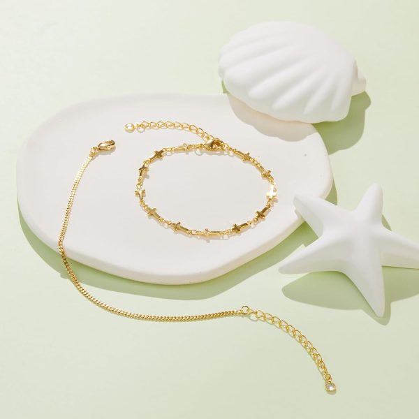 Gold Bracelets for Women,Dainty Bracelets Set for Women Trendy, Gold Bracelets Stack With Beaded, Cuban, Paperclip, Heart, Snake, Rope, Pearl, Cross, Hand Chain, Silver Jewelry Gifts for Women Christmas - Image 102