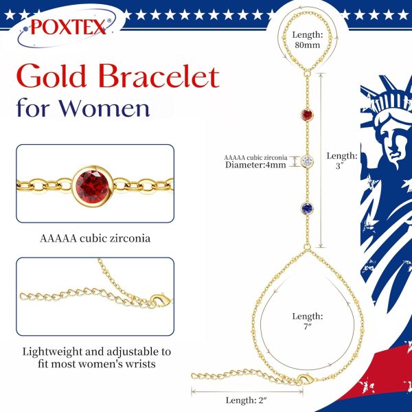 Gold Bracelets for Women,Dainty Bracelets Set for Women Trendy, Gold Bracelets Stack With Beaded, Cuban, Paperclip, Heart, Snake, Rope, Pearl, Cross, Hand Chain, Silver Jewelry Gifts for Women Christmas - Image 108