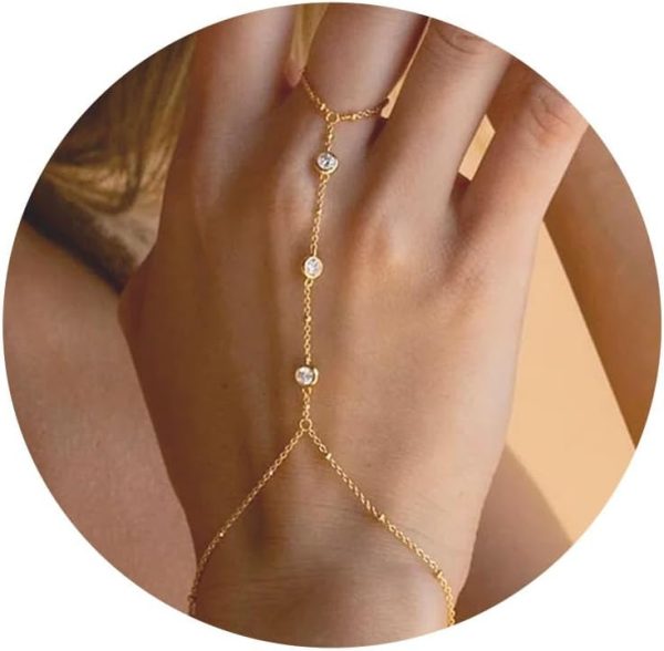 Gold Bracelets for Women,Dainty Bracelets Set for Women Trendy, Gold Bracelets Stack With Beaded, Cuban, Paperclip, Heart, Snake, Rope, Pearl, Cross, Hand Chain, Silver Jewelry Gifts for Women Christmas - Image 24