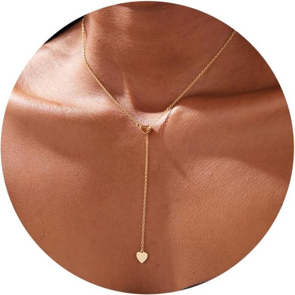 Heart Necklaces for Women, Dainty 14K Gold/Silver Plated Necklace Cute Tiny Gold Diamond Infiniy Heart Pendant Jewelry, Ideal Gifts for Mothers Day Valentines Day Birthday Christmas Graduation - Image 28