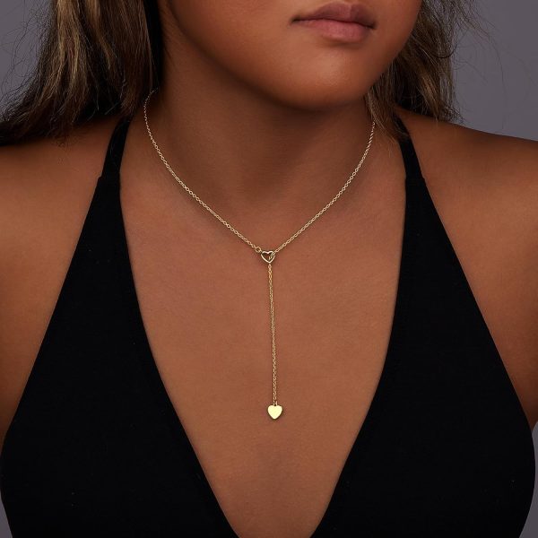Heart Necklaces for Women, Dainty 14K Gold/Silver Plated Necklace Cute Tiny Gold Diamond Infiniy Heart Pendant Jewelry, Ideal Gifts for Mothers Day Valentines Day Birthday Christmas Graduation - Image 29