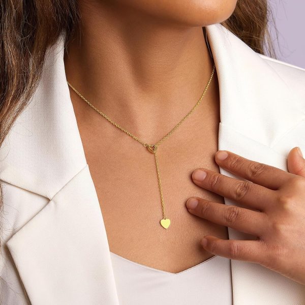 Heart Necklaces for Women, Dainty 14K Gold/Silver Plated Necklace Cute Tiny Gold Diamond Infiniy Heart Pendant Jewelry, Ideal Gifts for Mothers Day Valentines Day Birthday Christmas Graduation - Image 30