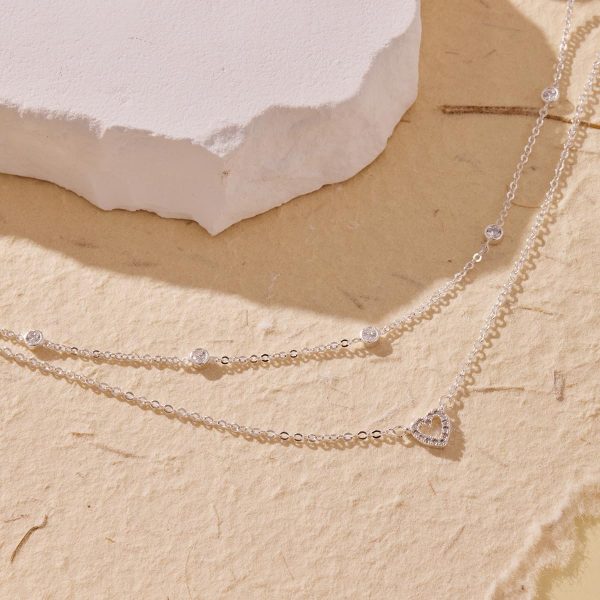 Heart Necklaces for Women, Dainty 14K Gold/Silver Plated Necklace Cute Tiny Gold Diamond Infiniy Heart Pendant Jewelry, Ideal Gifts for Mothers Day Valentines Day Birthday Christmas Graduation - Image 36