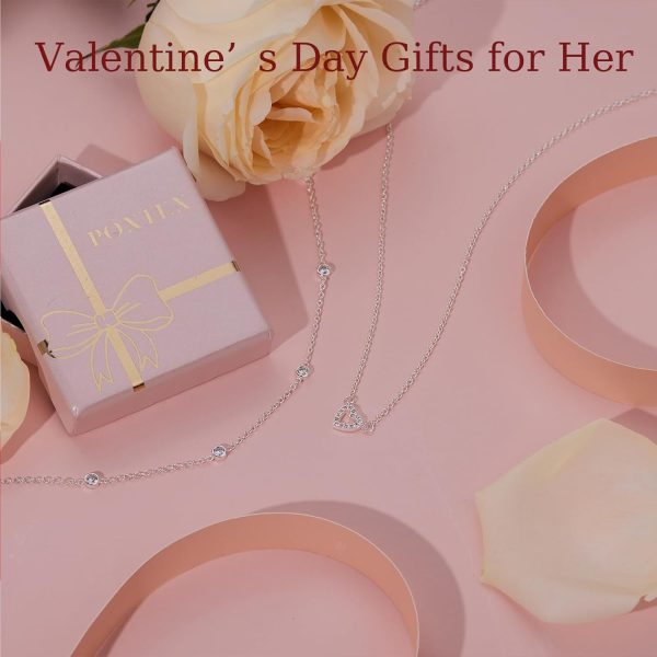Heart Necklaces for Women, Dainty 14K Gold/Silver Plated Necklace Cute Tiny Gold Diamond Infiniy Heart Pendant Jewelry, Ideal Gifts for Mothers Day Valentines Day Birthday Christmas Graduation - Image 38