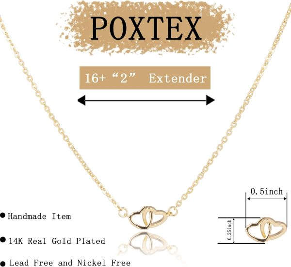 Heart Necklaces for Women, Dainty 14K Gold/Silver Plated Necklace Cute Tiny Gold Diamond Infiniy Heart Pendant Jewelry, Ideal Gifts for Mothers Day Valentines Day Birthday Christmas Graduation - Image 42