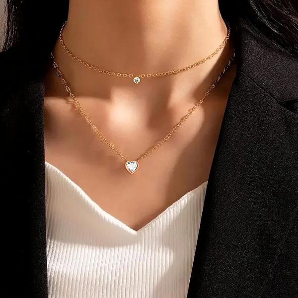 Heart Necklaces for Women, Dainty 14K Gold/Silver Plated Necklace Cute Tiny Gold Diamond Infiniy Heart Pendant Jewelry, Ideal Gifts for Mothers Day Valentines Day Birthday Christmas Graduation - Image 51