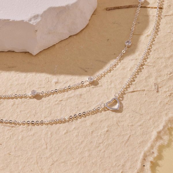 Heart Necklaces for Women, Dainty 14K Gold/Silver Plated Necklace Cute Tiny Gold Diamond Infiniy Heart Pendant Jewelry, Ideal Gifts for Mothers Day Valentines Day Birthday Christmas Graduation - Image 54
