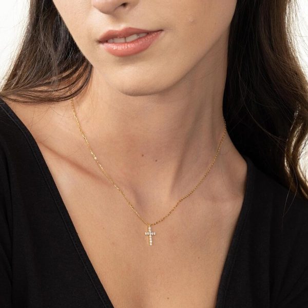 Cross Necklace for Women, Dainty14K Real Gold Silver Plated Cross Choker Pendant Jewelry Non Tarnish Waterproof Trendy Cute Simple Small Necklace Easter Christian Baptism Religious Faith Jewelry Gifts - Image 18