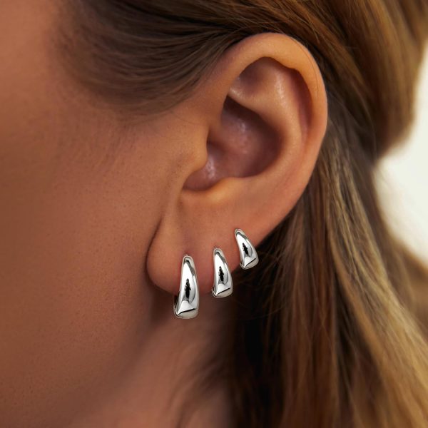 Hoop Earrings for Women Hypoallergenic Chunky 14K Real Gold Plated Huggie Cartilage Drop Earrings Set for Multiple Piercing Cute Trendy Lightweight Jewelry - Image 30