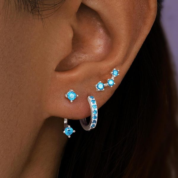 Gold Stud Earrings Set for Women, 3 Pairs Huggie Hoop Jacket Studs Earring Stacks, Hypoallergenic 925 Sterling Silver Post Dainty Birthstone Trendy Women Fashion Accessories Jewelry Gifts - Image 11