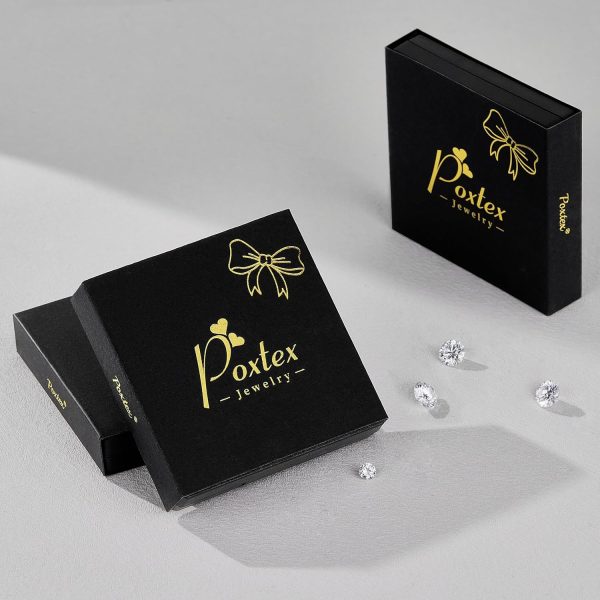 Gold Stud Earrings Set for Women, 3 Pairs Huggie Hoop Jacket Studs Earring Stacks, Hypoallergenic 925 Sterling Silver Post Dainty Birthstone Trendy Women Fashion Accessories Jewelry Gifts - Image 16