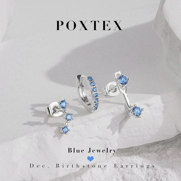 Gold Stud Earrings Set for Women, 3 Pairs Huggie Hoop Jacket Studs Earring Stacks, Hypoallergenic 925 Sterling Silver Post Dainty Birthstone Trendy Women Fashion Accessories Jewelry Gifts - Image 89