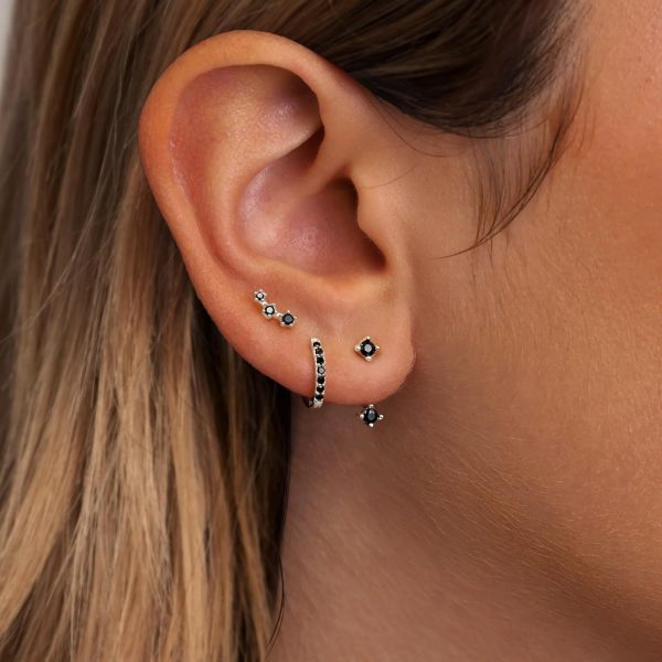 Gold Stud Earrings Set for Women, 3 Pairs Huggie Hoop Jacket Studs Earring Stacks, Hypoallergenic 925 Sterling Silver Post Dainty Birthstone Trendy Women Fashion Accessories Jewelry Gifts - Image 134