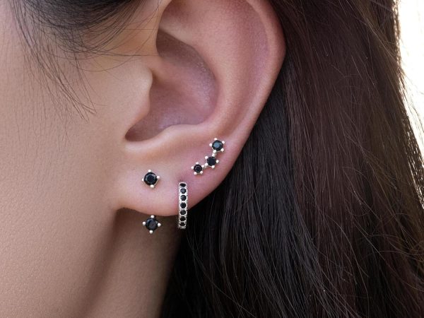 Gold Stud Earrings Set for Women, 3 Pairs Huggie Hoop Jacket Studs Earring Stacks, Hypoallergenic 925 Sterling Silver Post Dainty Birthstone Trendy Women Fashion Accessories Jewelry Gifts - Image 135
