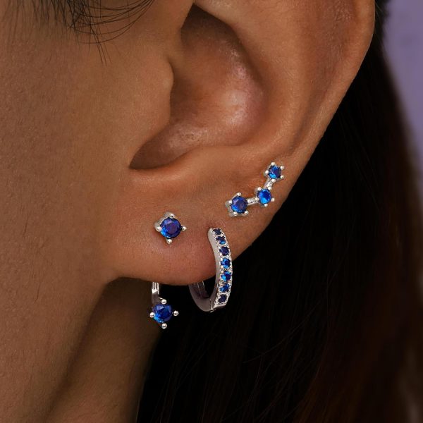 Gold Stud Earrings Set for Women, 3 Pairs Huggie Hoop Jacket Studs Earring Stacks, Hypoallergenic 925 Sterling Silver Post Dainty Birthstone Trendy Women Fashion Accessories Jewelry Gifts - Image 139