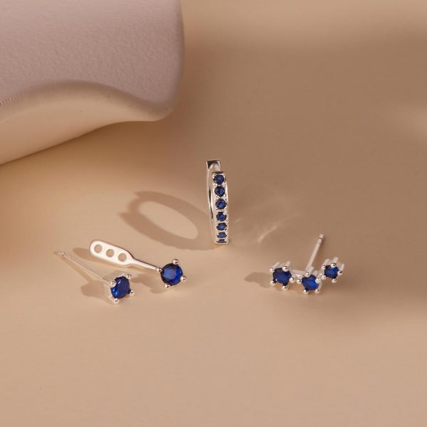 Gold Stud Earrings Set for Women, 3 Pairs Huggie Hoop Jacket Studs Earring Stacks, Hypoallergenic 925 Sterling Silver Post Dainty Birthstone Trendy Women Fashion Accessories Jewelry Gifts - Image 142