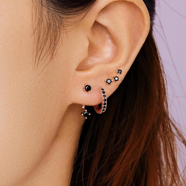 Gold Stud Earrings Set for Women, 3 Pairs Huggie Hoop Jacket Studs Earring Stacks, Hypoallergenic 925 Sterling Silver Post Dainty Birthstone Trendy Women Fashion Accessories Jewelry Gifts - Image 195