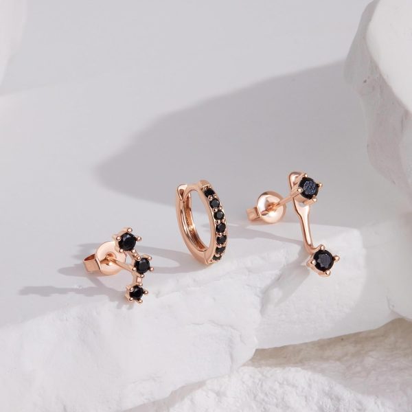 Gold Stud Earrings Set for Women, 3 Pairs Huggie Hoop Jacket Studs Earring Stacks, Hypoallergenic 925 Sterling Silver Post Dainty Birthstone Trendy Women Fashion Accessories Jewelry Gifts - Image 197