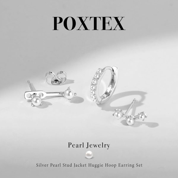 Gold Stud Earrings Set for Women, 3 Pairs Huggie Hoop Jacket Studs Earring Stacks, Hypoallergenic 925 Sterling Silver Post Dainty Birthstone Trendy Women Fashion Accessories Jewelry Gifts - Image 202