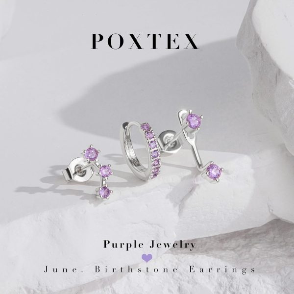 Gold Stud Earrings Set for Women, 3 Pairs Huggie Hoop Jacket Studs Earring Stacks, Hypoallergenic 925 Sterling Silver Post Dainty Birthstone Trendy Women Fashion Accessories Jewelry Gifts - Image 220