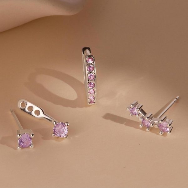 Gold Stud Earrings Set for Women, 3 Pairs Huggie Hoop Jacket Studs Earring Stacks, Hypoallergenic 925 Sterling Silver Post Dainty Birthstone Trendy Women Fashion Accessories Jewelry Gifts - Image 221